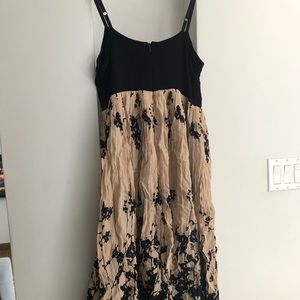 Crepe mid length dress